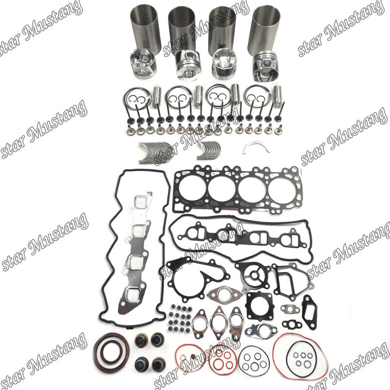 YD25 Sửa chữa xây dựng lại bộ máy xi lanh Liner Piston với Pin Kit Valve Seat Valve Guide Gasket Kit cho động cơ Kubota
