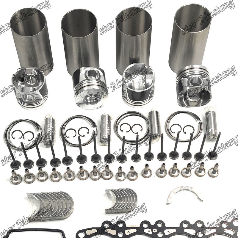 YD25 Sửa chữa xây dựng lại bộ máy xi lanh Liner Piston với Pin Kit Valve Seat Valve Guide Gasket Kit cho động cơ Kubota