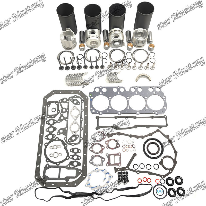 W04DT Sửa chữa xây dựng lại bộ máy xi lanh Liner Piston với Pin Kit Valve Seat Valve Guide Gasket Kit cho động cơ Hino