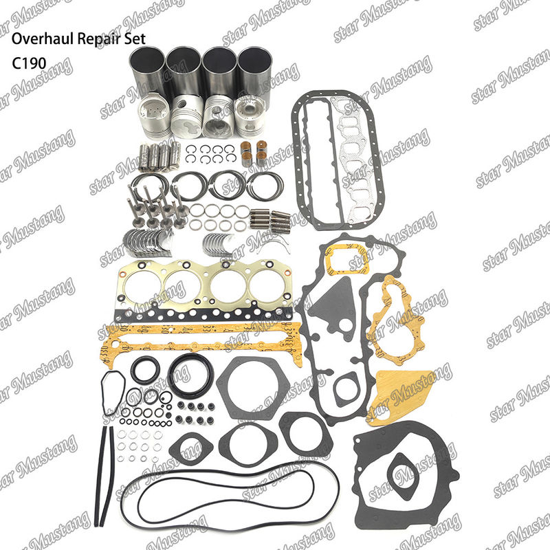 C190 sửa chữa tổng quát Set Cylinder Liner Piston Kit Gaskets Kit Valve Seat Guide Main Bearing Con Rod Bearing cho Isuzu