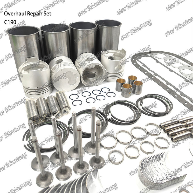 C190 sửa chữa tổng quát Set Cylinder Liner Piston Kit Gaskets Kit Valve Seat Guide Main Bearing Con Rod Bearing cho Isuzu