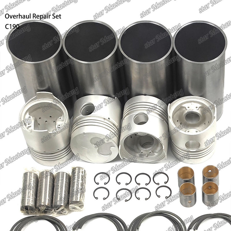 C190 sửa chữa tổng quát Set Cylinder Liner Piston Kit Gaskets Kit Valve Seat Guide Main Bearing Con Rod Bearing cho Isuzu