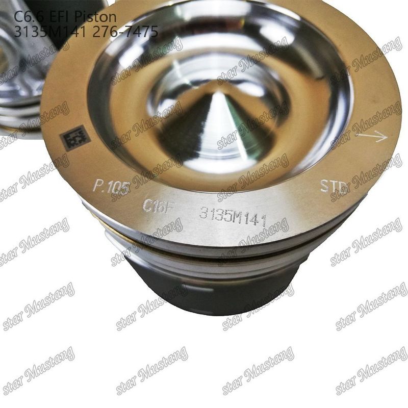 Piston C6.6 EFI 3135M141 276-7475 cho máy đào Perkins Caterpillar và thiết bị kỹ thuật