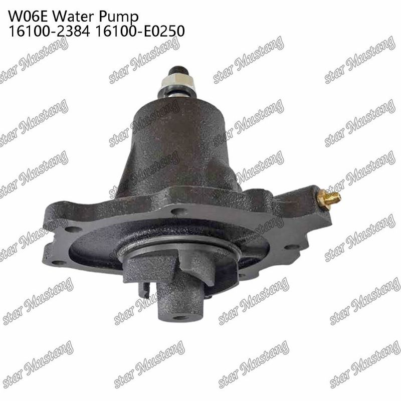 W06E Máy bơm nước động cơ 16100-2384 16100-E0250 Cho phụ tùng động cơ HINO