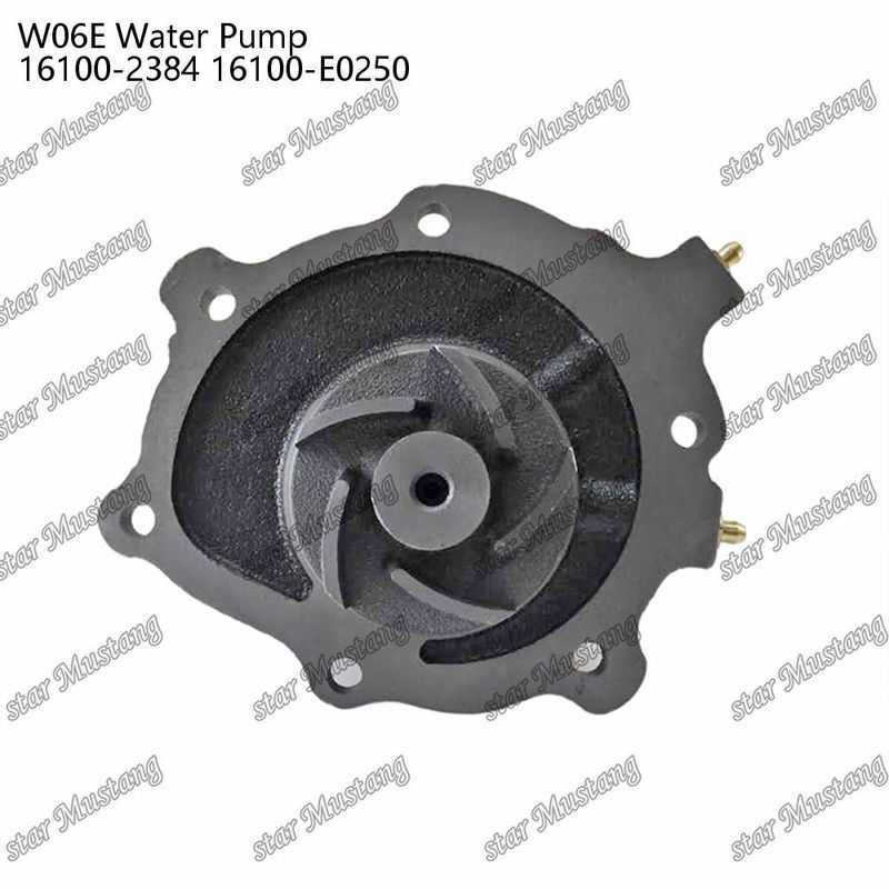 W06E Máy bơm nước động cơ 16100-2384 16100-E0250 Cho phụ tùng động cơ HINO