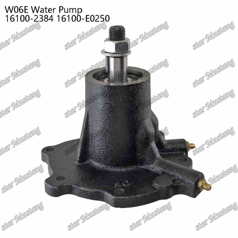 W06E Máy bơm nước động cơ 16100-2384 16100-E0250 Cho phụ tùng động cơ HINO