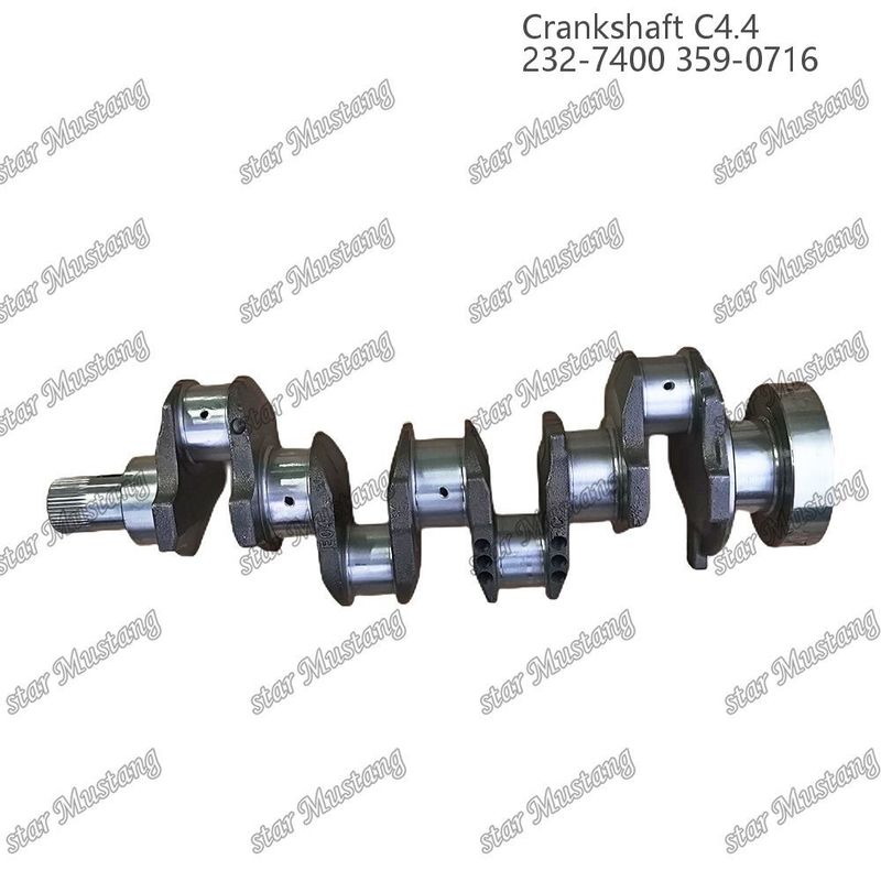 Crankshaft C4.4 thép rèn EFI 63mm với spline 232-7400 359-071 cho bộ phận sửa chữa động cơ diesel Caterpillar