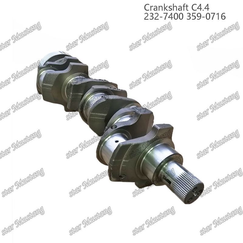Crankshaft C4.4 thép rèn EFI 63mm với spline 232-7400 359-071 cho bộ phận sửa chữa động cơ diesel Caterpillar
