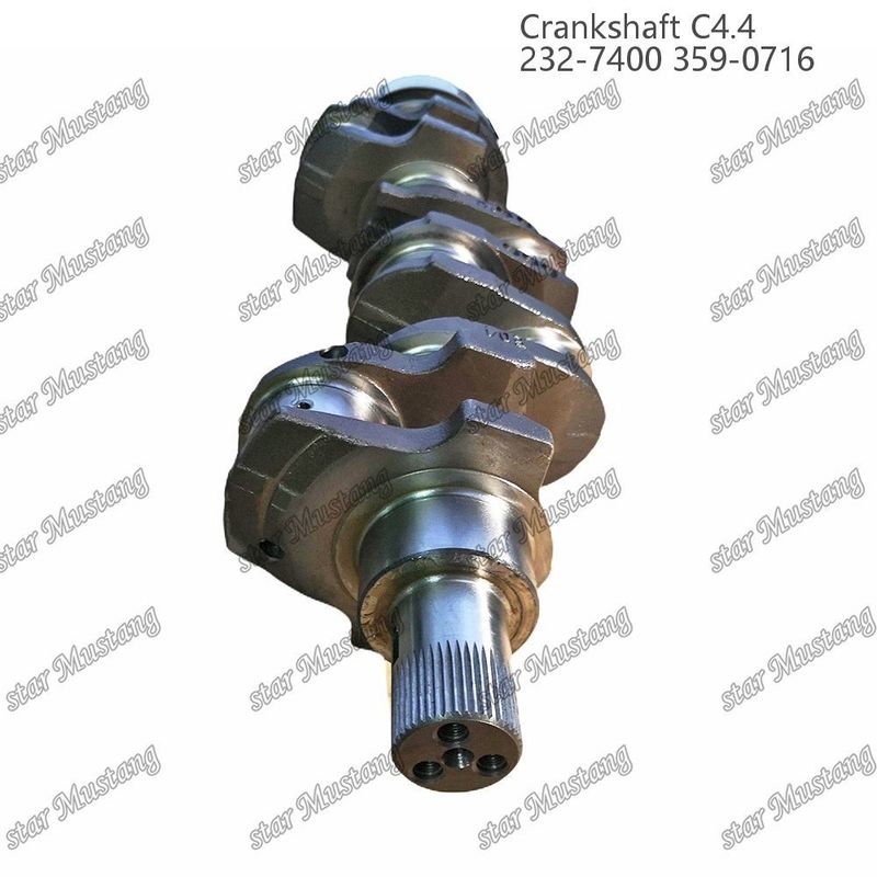 Crankshaft C4.4 thép rèn EFI 63mm với spline 232-7400 359-071 cho bộ phận sửa chữa động cơ diesel Caterpillar