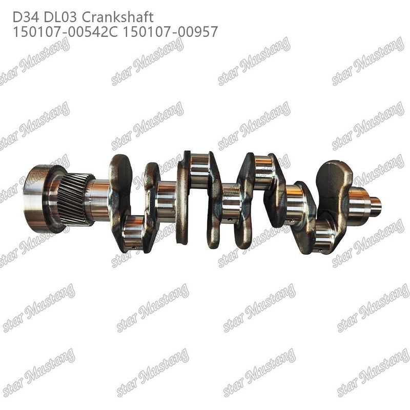 D34 DL03 Crankshaft động cơ 150107-00542C 150107-00957 Đối với phụ tùng động cơ DOOSAN DAEWOO