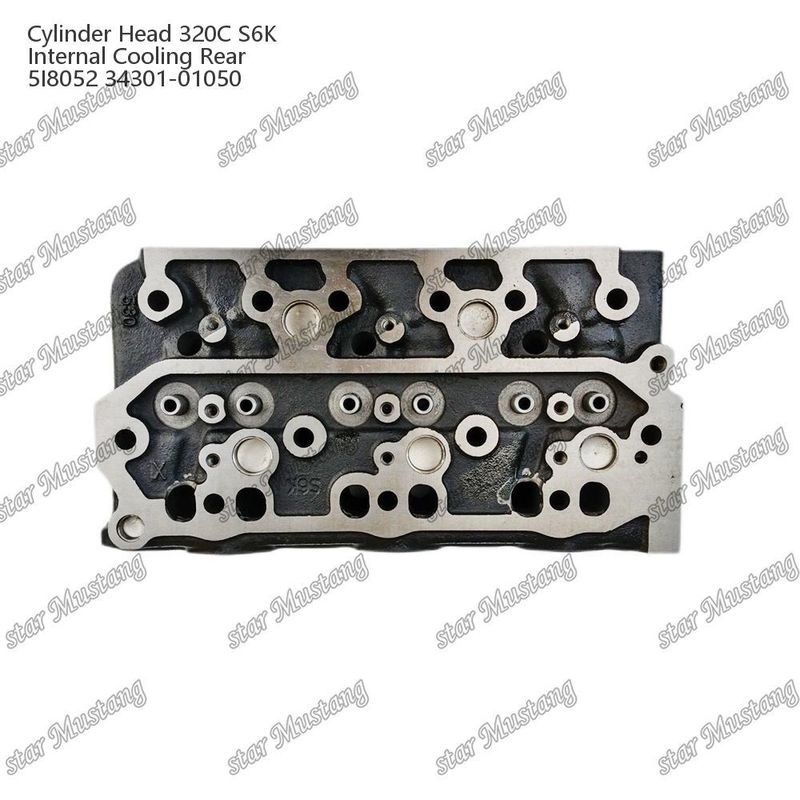 320C S6K Đầu xi lanh động cơ Máy làm mát bên trong phía sau 5I8052 34301-01050 Cho Mitsubishi Cho bộ phận phụ tùng động cơ CAT