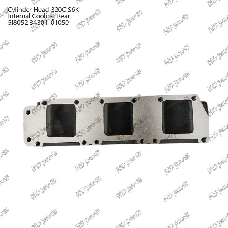 Đầu xi lanh 320C S6K Nội bộ làm mát phía sau 5I8052 34301-01050 Đối với phụ tùng động cơ Mitsubishi