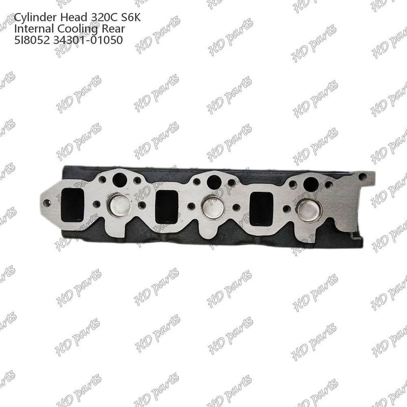 Đầu xi lanh 320C S6K Nội bộ làm mát phía sau 5I8052 34301-01050 Đối với phụ tùng động cơ Mitsubishi