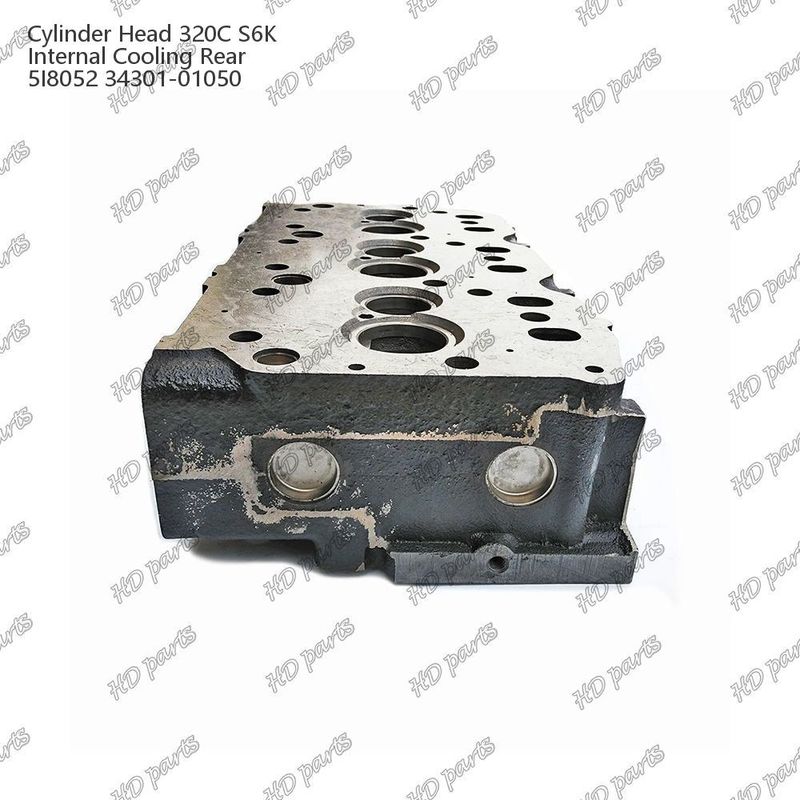 Đầu xi lanh 320C S6K Nội bộ làm mát phía sau 5I8052 34301-01050 Đối với phụ tùng động cơ Mitsubishi