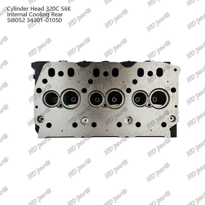 Đầu xi lanh 320C S6K Nội bộ làm mát phía sau 5I8052 34301-01050 Đối với phụ tùng động cơ Mitsubishi