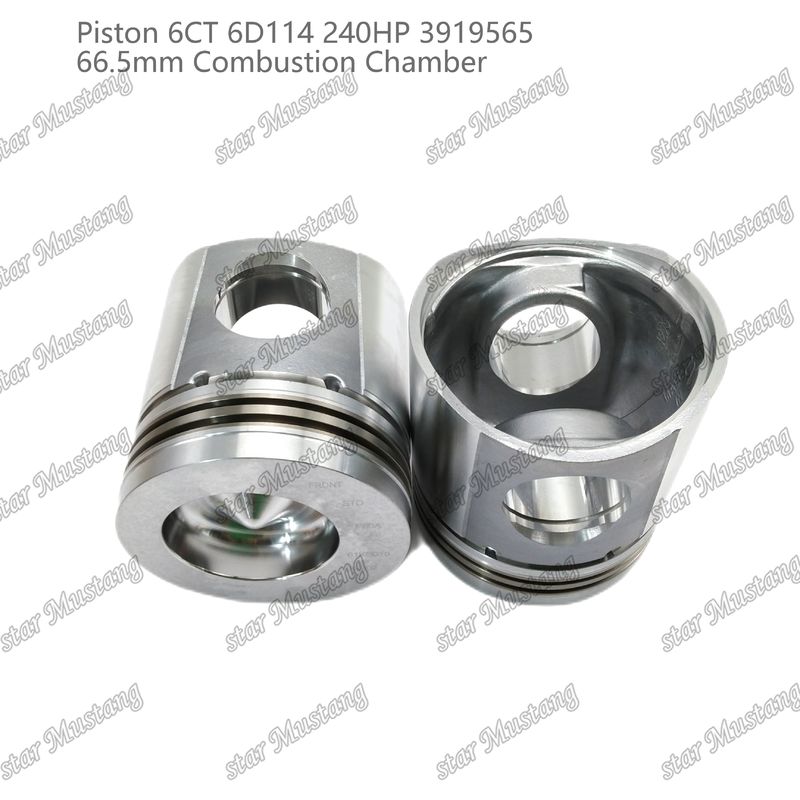 Piston 6CT 6D114 240HP 3919565 Phòng đốt 66,5mm Đối với bộ phận sửa chữa động cơ diesel Cummins