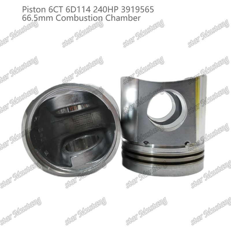 Piston 6CT 6D114 240HP 3919565 Phòng đốt 66,5mm Đối với bộ phận sửa chữa động cơ diesel Cummins