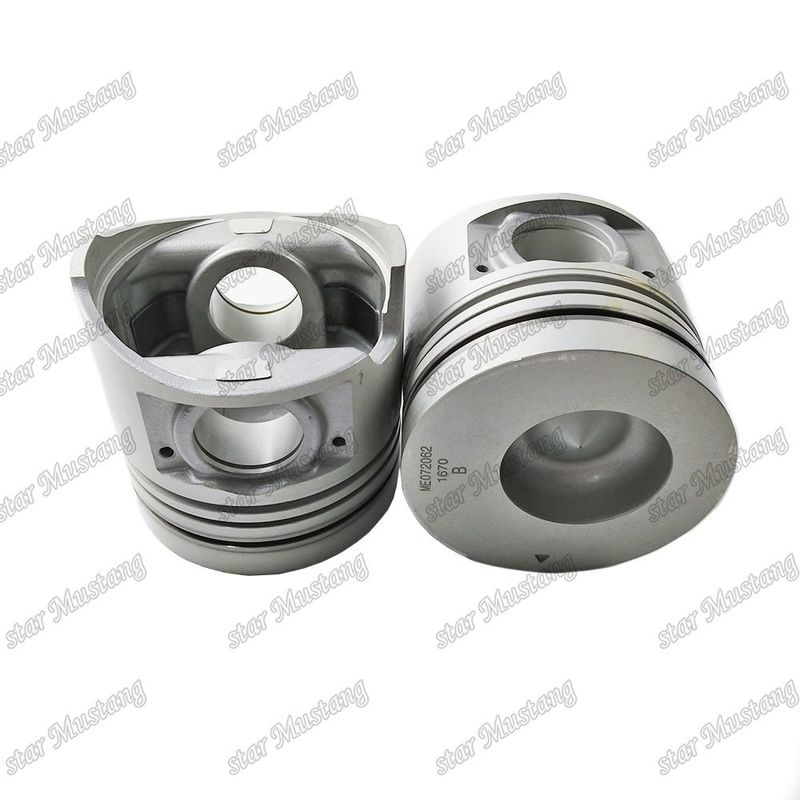6D16 Phòng piston động cơ Kích thước 59mm 3×2.5×4mm Pin Hole 38mm ME072062 ME072064 Đối với phụ tùng động cơ Mitsubishi