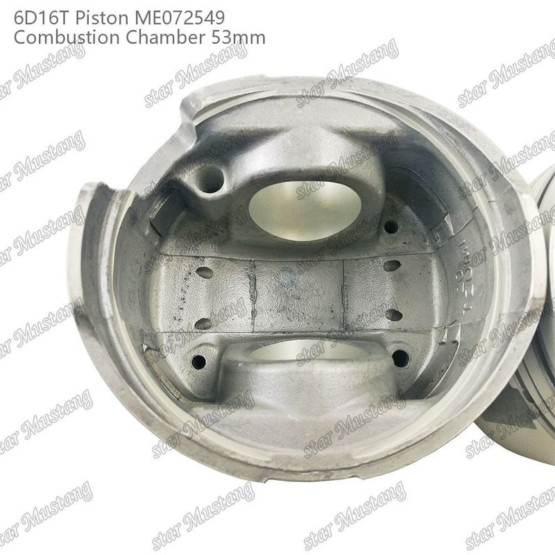 6D16T-24V Engine Piston Chamber Kích thước 53mm 3kx2.5x4mm Pin Hole 38mm ME072549 Cho phụ tùng động cơ Mitsubishi