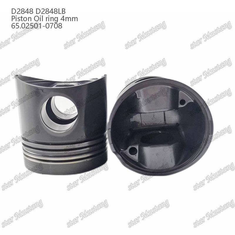 Piston D2848 D2848LB Vòng dầu 4mm 65.02501-0708 Đối với Doosan Diesel Engine Phần sửa chữa