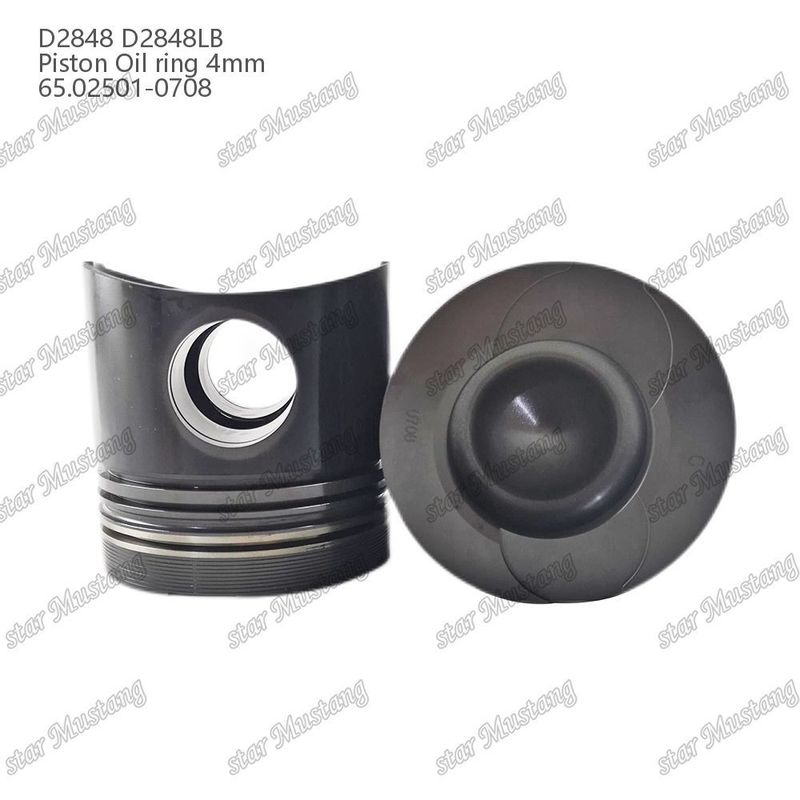 Piston D2848 D2848LB Vòng dầu 4mm 65.02501-0708 Đối với Doosan Diesel Engine Phần sửa chữa