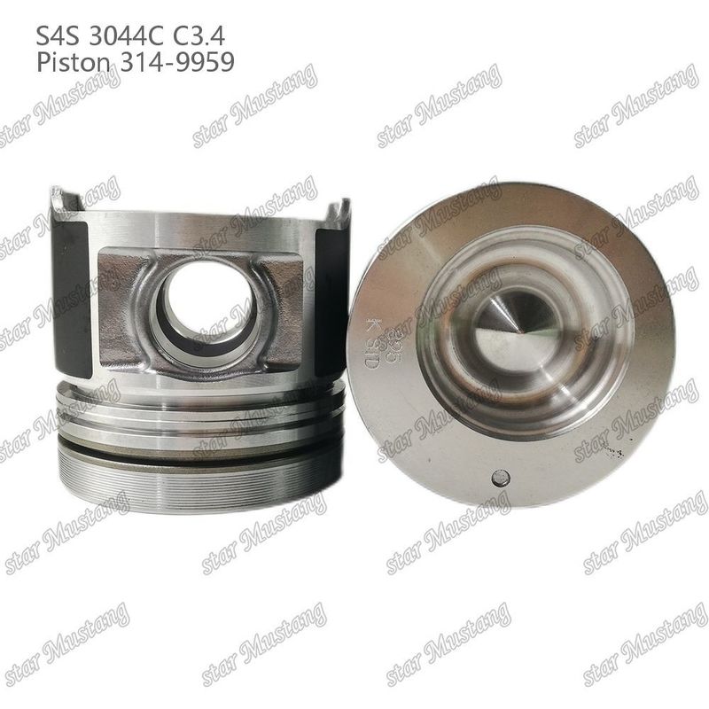 S4S 3044C C3.4 825 Engine Piston Alfin Chamber Size 53mm 60mm Oil Ring 4mm 314-9959 Đối với phụ tùng động cơ Mitsubishi