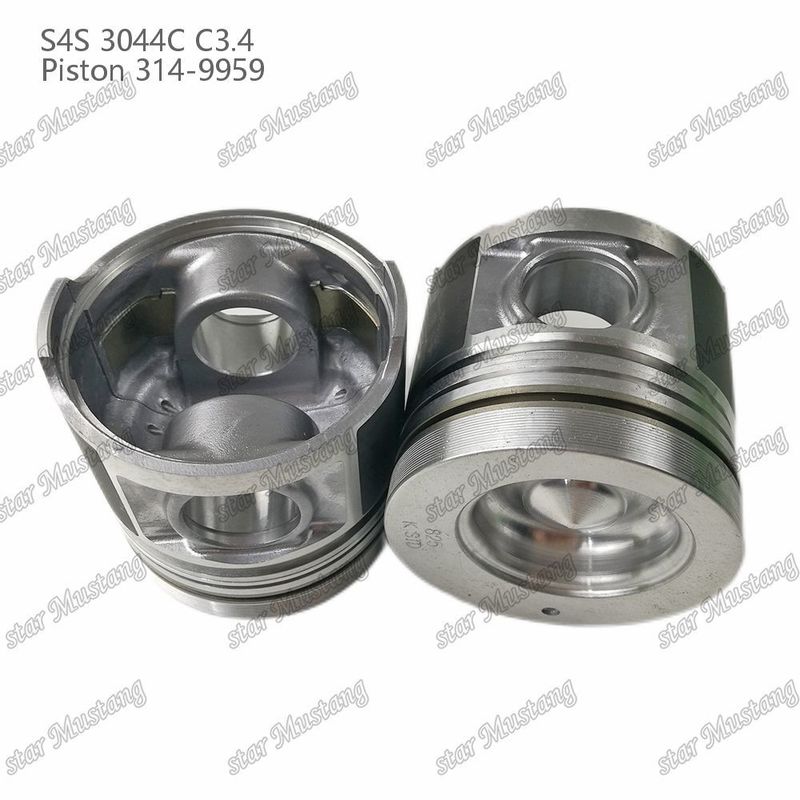 S4S 3044C C3.4 825 Engine Piston Alfin Chamber Size 53mm 60mm Oil Ring 4mm 314-9959 Đối với phụ tùng động cơ Mitsubishi