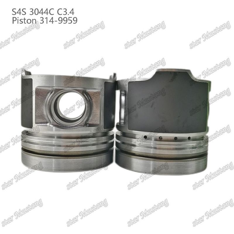 S4S 3044C C3.4 825 Engine Piston Alfin Chamber Size 53mm 60mm Oil Ring 4mm 314-9959 Đối với phụ tùng động cơ Mitsubishi