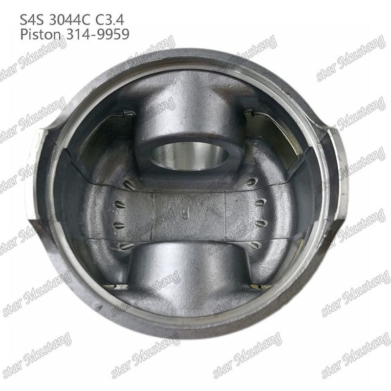 S4S 3044C C3.4 825 Engine Piston Alfin Chamber Size 53mm 60mm Oil Ring 4mm 314-9959 Đối với phụ tùng động cơ Mitsubishi