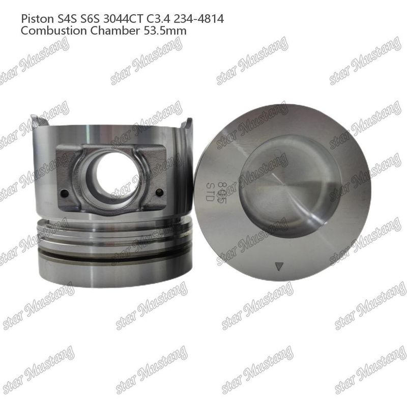 S4S S6S 3044CT C3.4 Engine Piston Alfine Chamber Size 53.5mm Oil Ring 4.5mm 234-4814 Đối với phụ tùng động cơ Mitsubishi