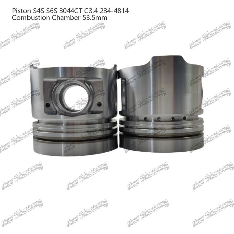 S4S S6S 3044CT C3.4 Engine Piston Alfine Chamber Size 53.5mm Oil Ring 4.5mm 234-4814 Đối với phụ tùng động cơ Mitsubishi