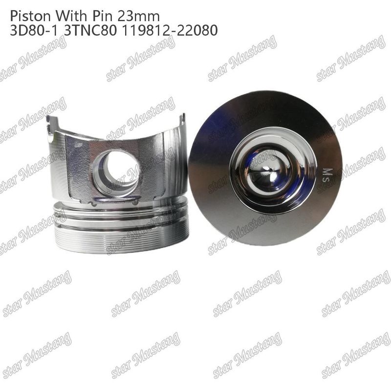Piston 3D80-1 3TNC80 PIN SIZE 23mm 119812-22080 Đối với các bộ phận sửa chữa động cơ diesel Yanmar