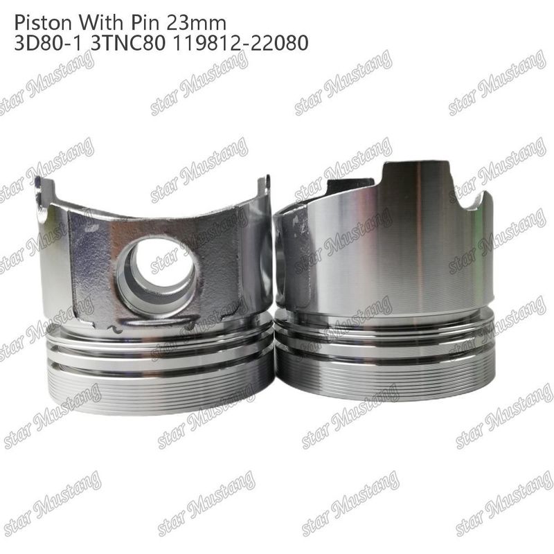 Piston 3D80-1 3TNC80 PIN SIZE 23mm 119812-22080 Đối với các bộ phận sửa chữa động cơ diesel Yanmar