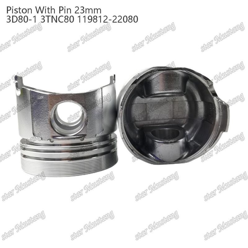 Piston 3D80-1 3TNC80 PIN SIZE 23mm 119812-22080 Đối với các bộ phận sửa chữa động cơ diesel Yanmar