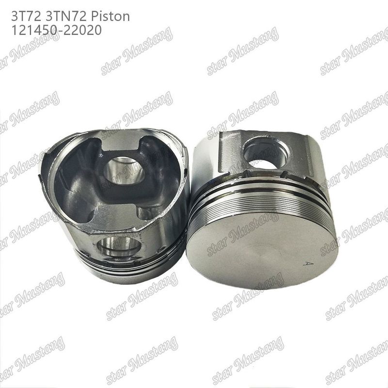 Piston 3TN72 3T72 đáy phẳng 65.5mm Độ cao 121450-22020 Đối với các bộ phận sửa chữa động cơ diesel Yanmar