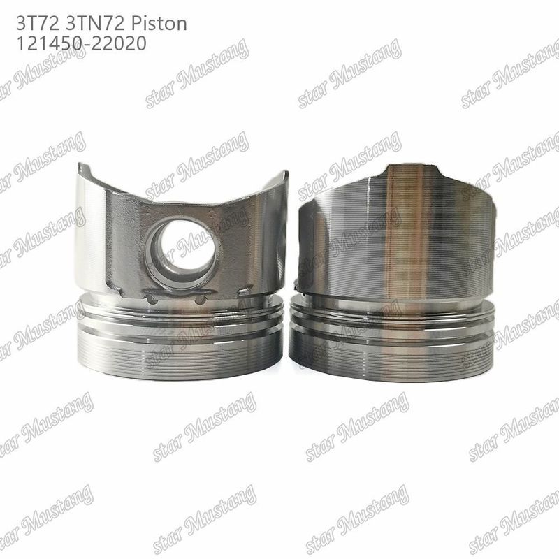 Piston 3TN72 3T72 đáy phẳng 65.5mm Độ cao 121450-22020 Đối với các bộ phận sửa chữa động cơ diesel Yanmar