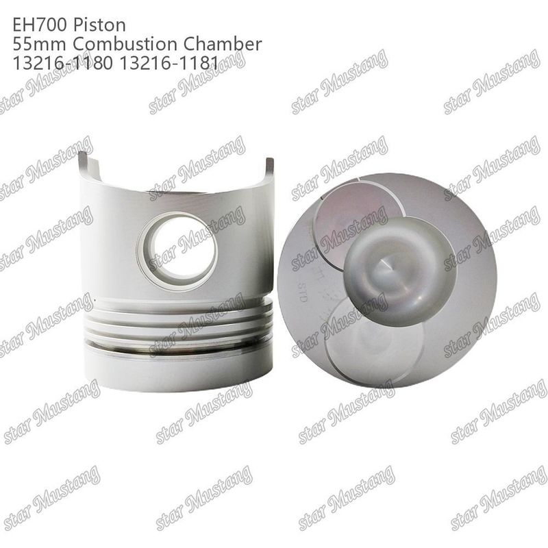 Piston EH700 55mm khoang đốt 13216-1181 13216-1180 Cho bộ phận sửa chữa động cơ diesel Hino