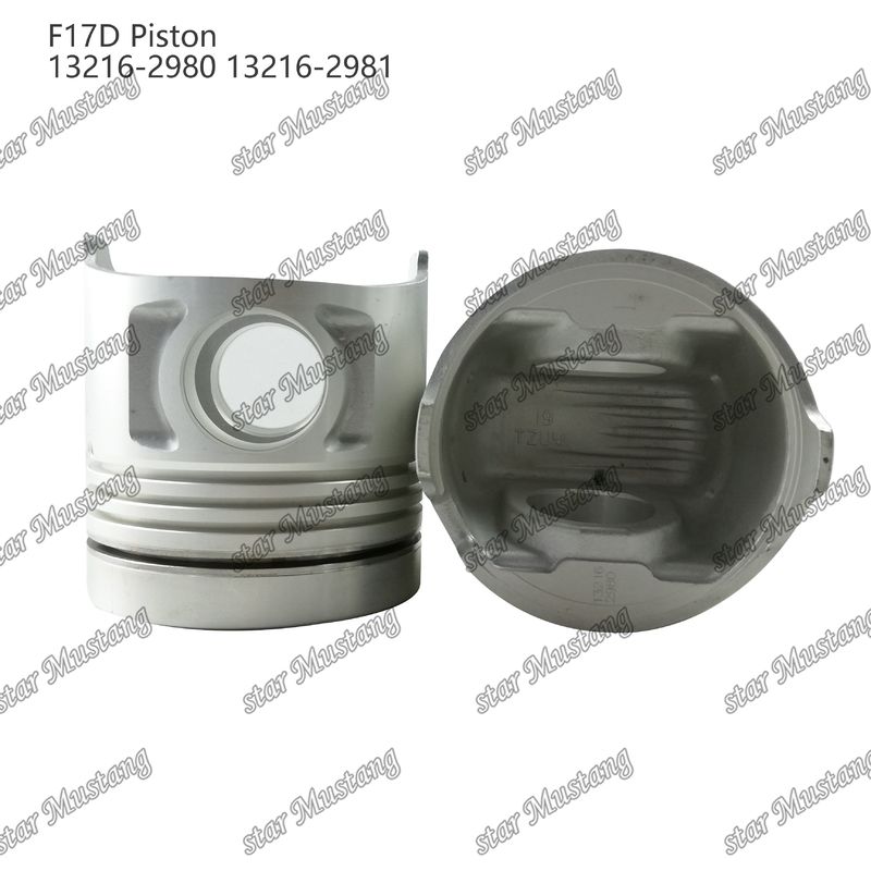 Piston F17D Phòng đốt 69mm 13216-2980 13216-2981 Đối với các bộ phận sửa chữa động cơ diesel Hino
