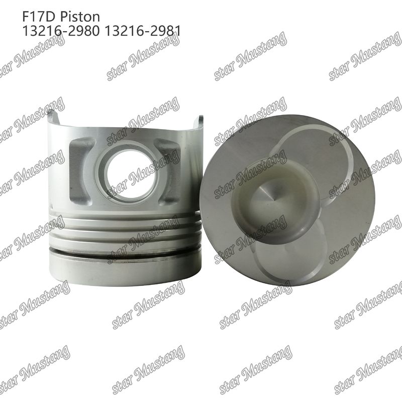 Piston F17D Phòng đốt 69mm 13216-2980 13216-2981 Đối với các bộ phận sửa chữa động cơ diesel Hino