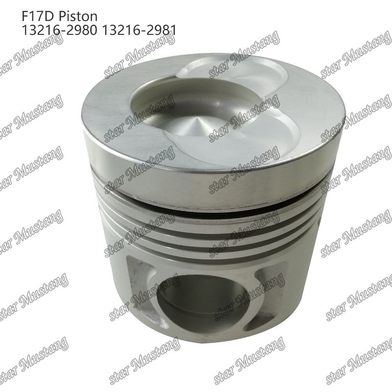 Piston F17D Phòng đốt 69mm 13216-2980 13216-2981 Đối với các bộ phận sửa chữa động cơ diesel Hino