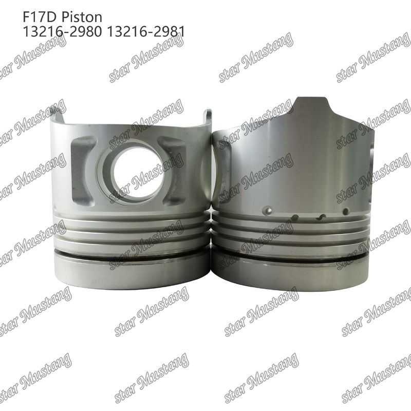 Piston F17D Phòng đốt 69mm 13216-2980 13216-2981 Đối với các bộ phận sửa chữa động cơ diesel Hino