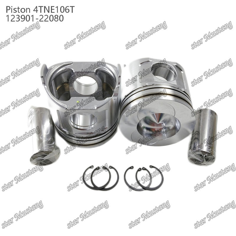 Piston 4TNE106T với in van 123901-22080 Cho Yanmar Động cơ Diesel Phân chỉnh bộ phận