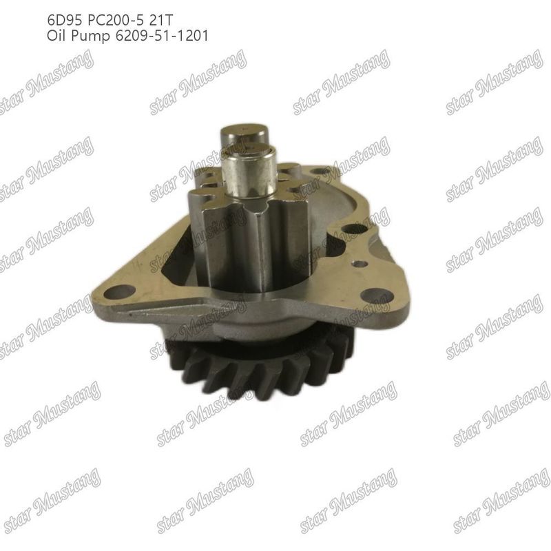 Máy bơm dầu 6D95 PC200-5 21T 6209-51-1201 Đối với phụ tùng động cơ Kumatsu
