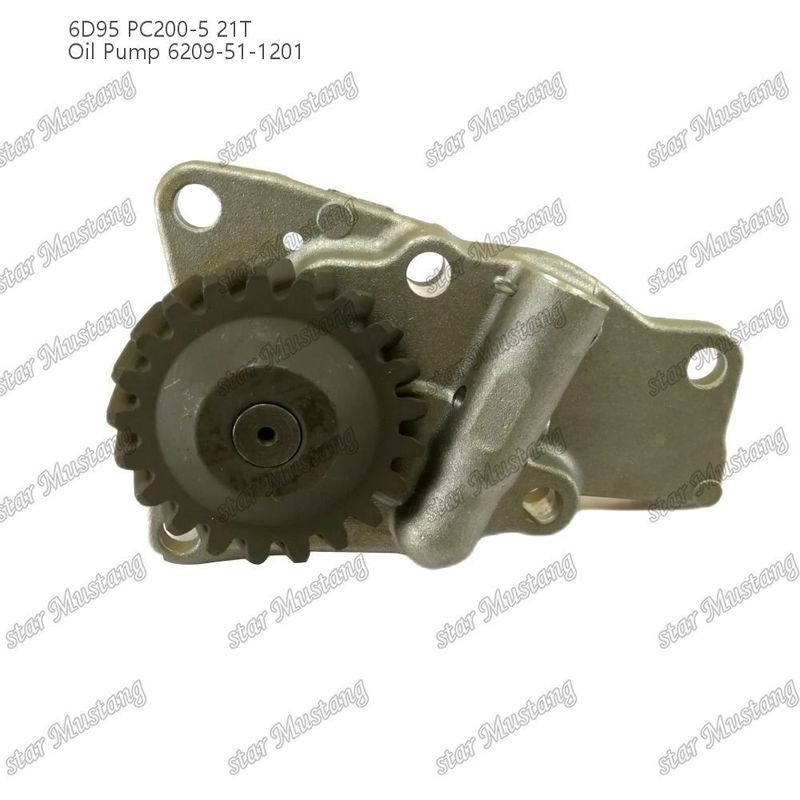 Máy bơm dầu 6D95 PC200-5 21T 6209-51-1201 Đối với phụ tùng động cơ Kumatsu