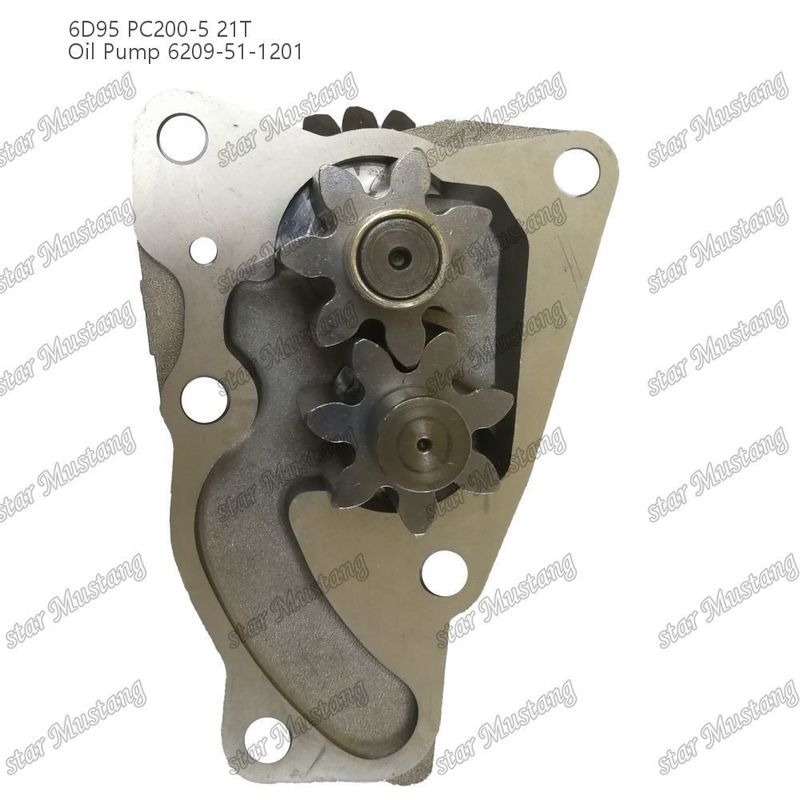Máy bơm dầu 6D95 PC200-5 21T 6209-51-1201 Đối với phụ tùng động cơ Kumatsu