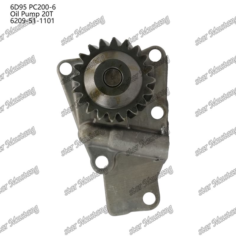 Máy bơm dầu 6D95 PC200-6 20T 6209-51-1101 Đối với phụ tùng động cơ Kumatsu