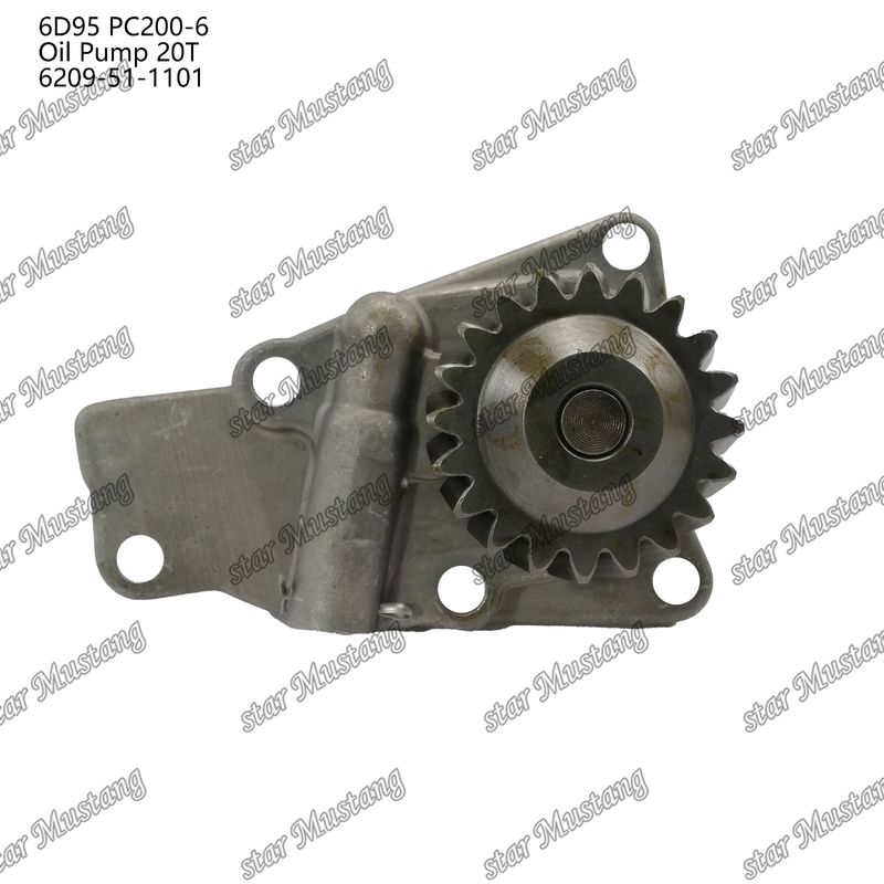 Máy bơm dầu 6D95 PC200-6 20T 6209-51-1101 Đối với phụ tùng động cơ Kumatsu