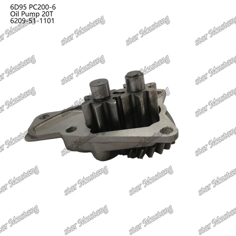 Máy bơm dầu 6D95 PC200-6 20T 6209-51-1101 Đối với phụ tùng động cơ Kumatsu