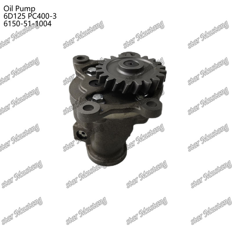 Máy bơm dầu 6D125 PC400-3 Flat 6150-51-1004 Cho bộ phận phụ tùng động cơ Kumatsu