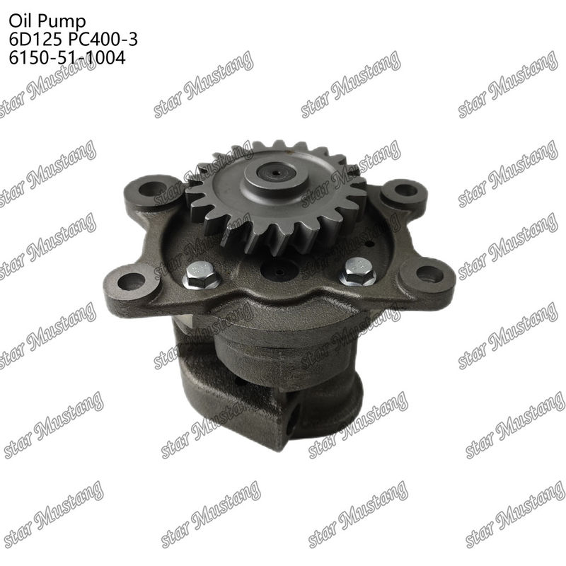 Máy bơm dầu 6D125 PC400-3 Flat 6150-51-1004 Cho bộ phận phụ tùng động cơ Kumatsu